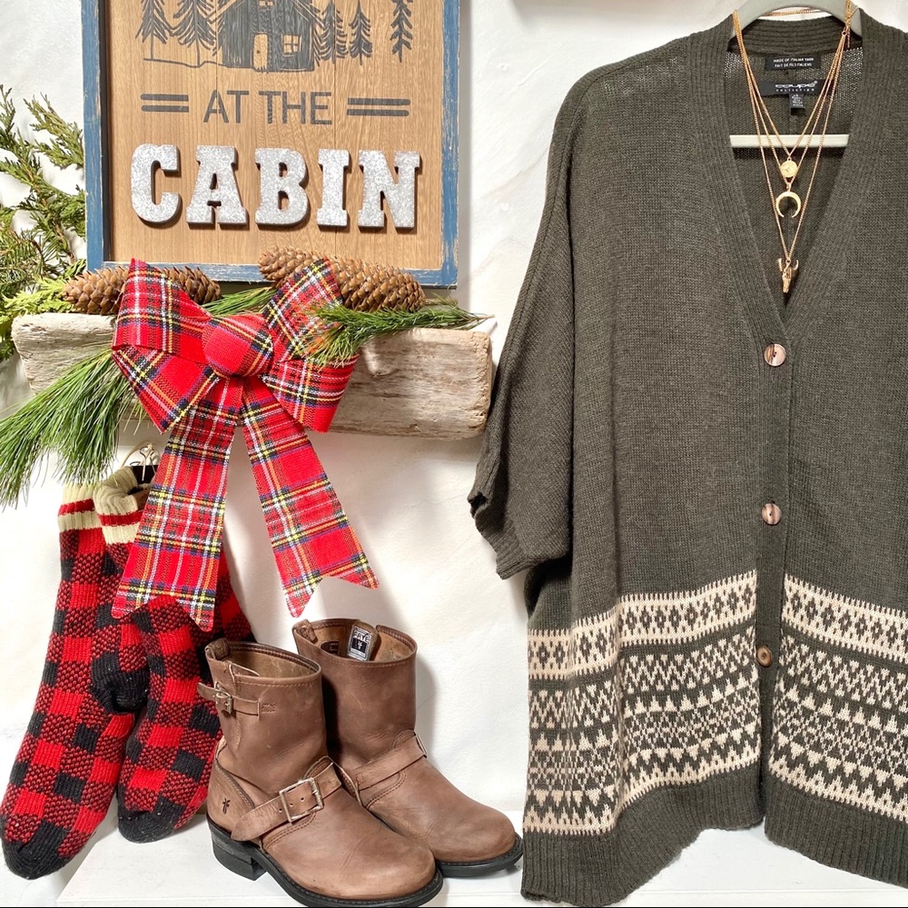 ❤️ Sweet alpaca/wool/mohair blend sweater/cape